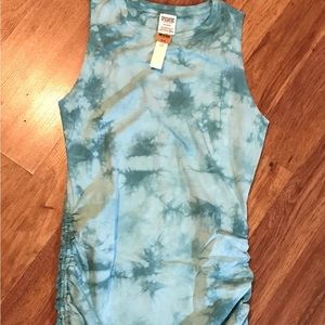 **SOLD**PINK by Victoria secret ruched side tank dress**SOLD**